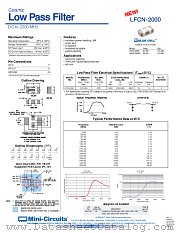 LFCN-2000 datasheet pdf Mini-Circuits