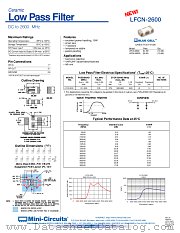 LFCN-2600 datasheet pdf Mini-Circuits