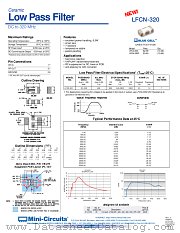 LFCN-320D datasheet pdf Mini-Circuits