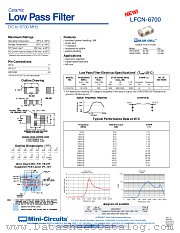LFCN-6700D datasheet pdf Mini-Circuits