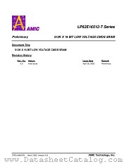 LP62E16512-T datasheet pdf AMIC Technology