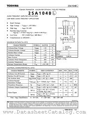 2SA1048L datasheet pdf TOSHIBA