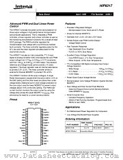 HIP6017 datasheet pdf Intersil