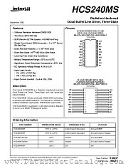 HCS240DMSR datasheet pdf Intersil