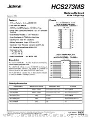 HCS273KMSR datasheet pdf Intersil