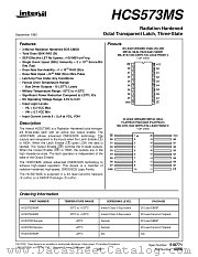 HCS573HMSR datasheet pdf Intersil