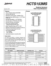 HCTS153KMSR datasheet pdf Intersil