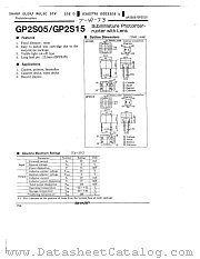 GP2S05 datasheet pdf SHARP