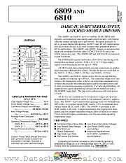 6809 datasheet pdf Allegro MicroSystems