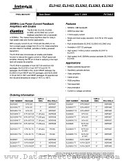 EL5262IY-T7 datasheet pdf Intersil