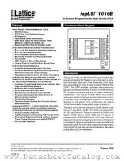 ISPLSI1016E-100LJ datasheet pdf Lattice Semiconductor