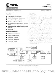 VP2611CGGH1R datasheet pdf Mitel Semiconductor