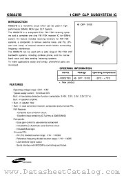 KB8527 datasheet pdf Samsung Electronic