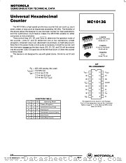 MC10136 datasheet pdf ON Semiconductor