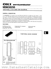 MSM38256 datasheet pdf OKI electronic components
