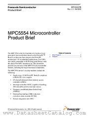 MPC5554 datasheet pdf Motorola