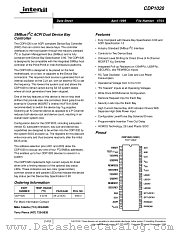 CDP1020 datasheet pdf Intersil