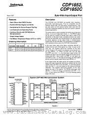 CDP1852 datasheet pdf Intersil