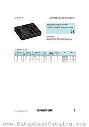 CG3020-7 datasheet pdf Power-One