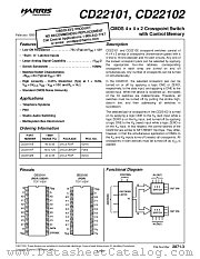 CD22101F datasheet pdf Intersil