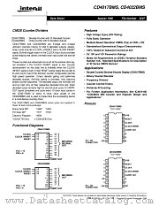 CD4022BMS datasheet pdf Intersil