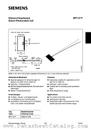 BPY47 datasheet pdf Siemens