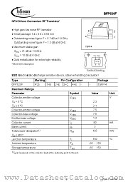 BFP620F datasheet pdf Infineon