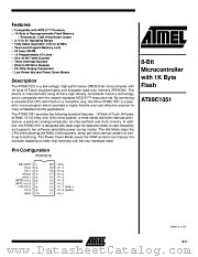AT89C1051-12SA datasheet pdf Atmel