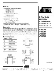 AT93C57-10PC datasheet pdf Atmel