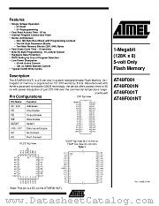 AT49F001T-70PC datasheet pdf Atmel