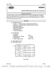 AK9844F datasheet pdf Asahi Kasei Microsystems