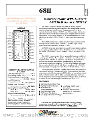 A6811SLW datasheet pdf Allegro MicroSystems
