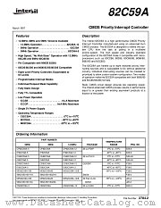 CD82C59A-5 datasheet pdf Intersil