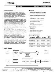 HSP45256JI-33 datasheet pdf Intersil