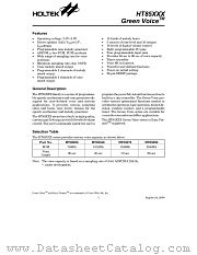 HT85048 datasheet pdf Holtek Semiconductor