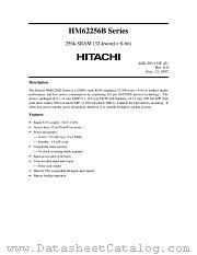 HM62256BLTM-5SL datasheet pdf Hitachi Semiconductor