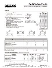 BAS40-06-7 datasheet pdf Diodes