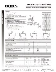 BAS40T-06T datasheet pdf Diodes
