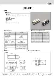 CX-49 datasheet pdf Kyocera Kinseki Corporation