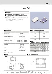CX-96 datasheet pdf Kyocera Kinseki Corporation