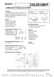 CXL5512M datasheet pdf SONY