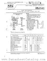 2SJ140 datasheet pdf NEC