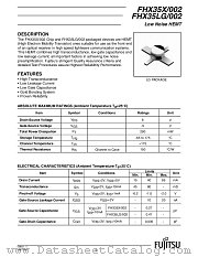 FHX35LG datasheet pdf Fujitsu Microelectronics