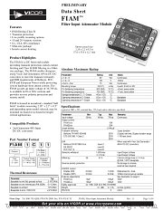 FIAM2T22 datasheet pdf Vicor Corporation
