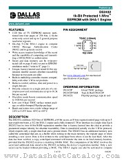 DS2432P datasheet pdf MAXIM - Dallas Semiconductor