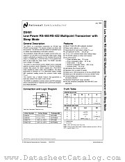 DS481M datasheet pdf National Semiconductor