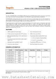 HY57V653220BTC-55 datasheet pdf Hynix Semiconductor