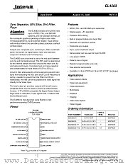 EL4583CS datasheet pdf Intersil