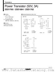 2SD1762 datasheet pdf ROHM