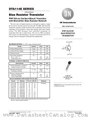 DTA114Y datasheet pdf ON Semiconductor